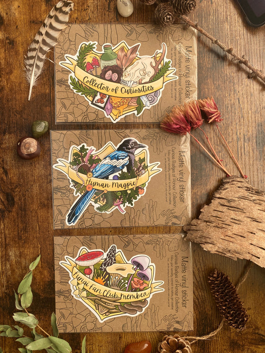 Human Magpie vinyl sticker