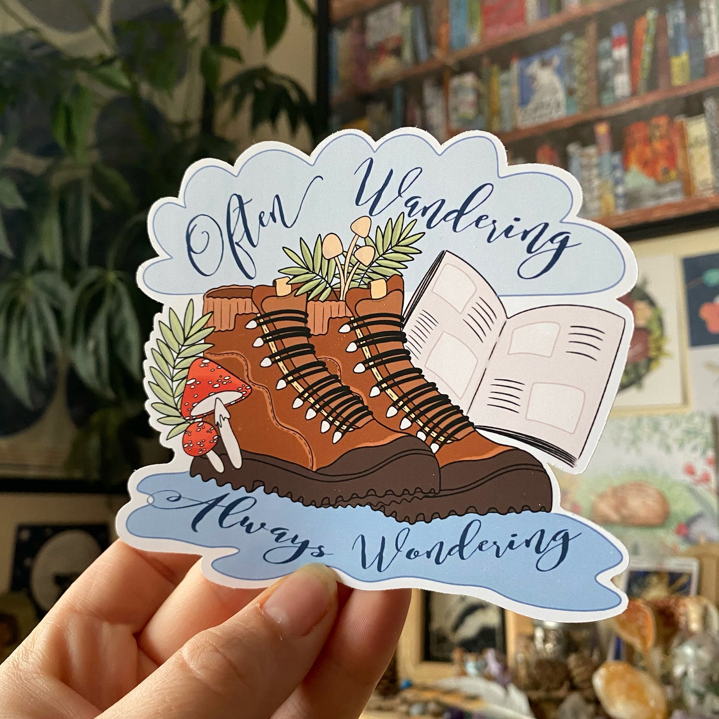 Wandering Boots Vinyl Sticker