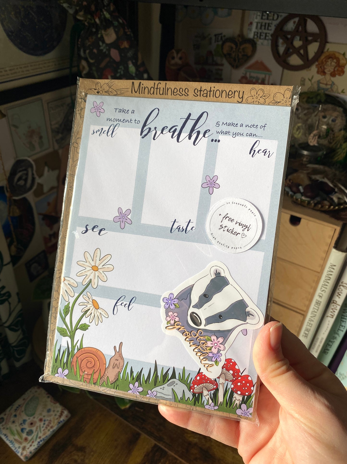 Nature Walk senses notepad