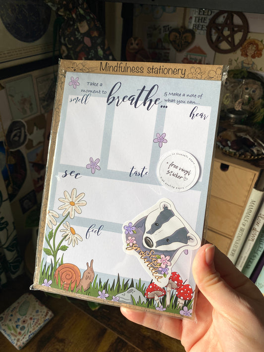 Nature Walk senses notepad