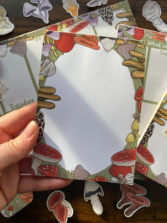 A6 Mushroom notepad