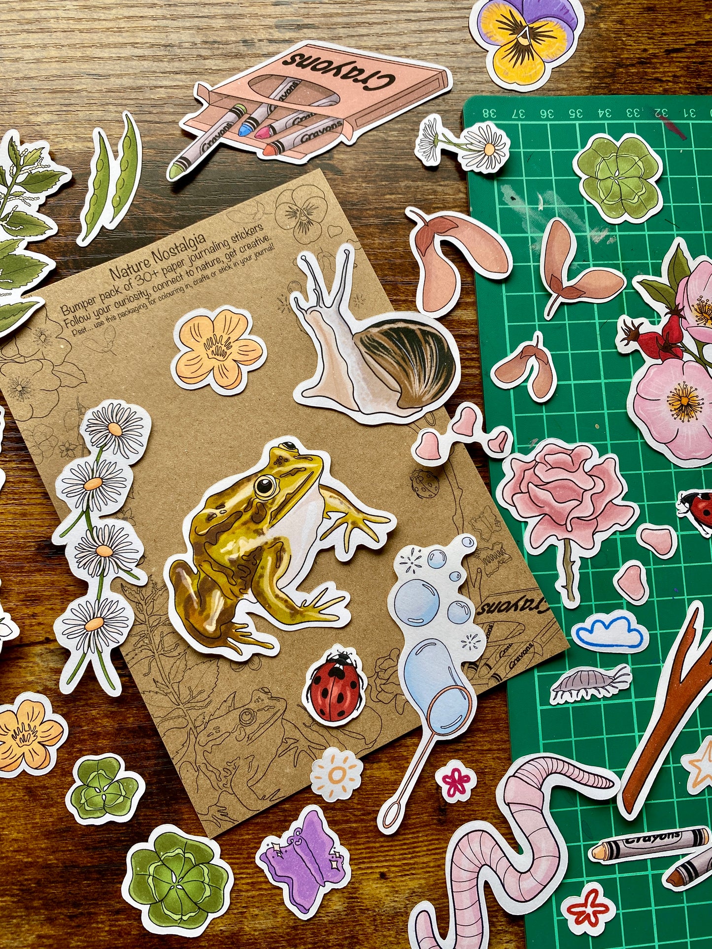 Nature Nostalgia bumper sticker pack